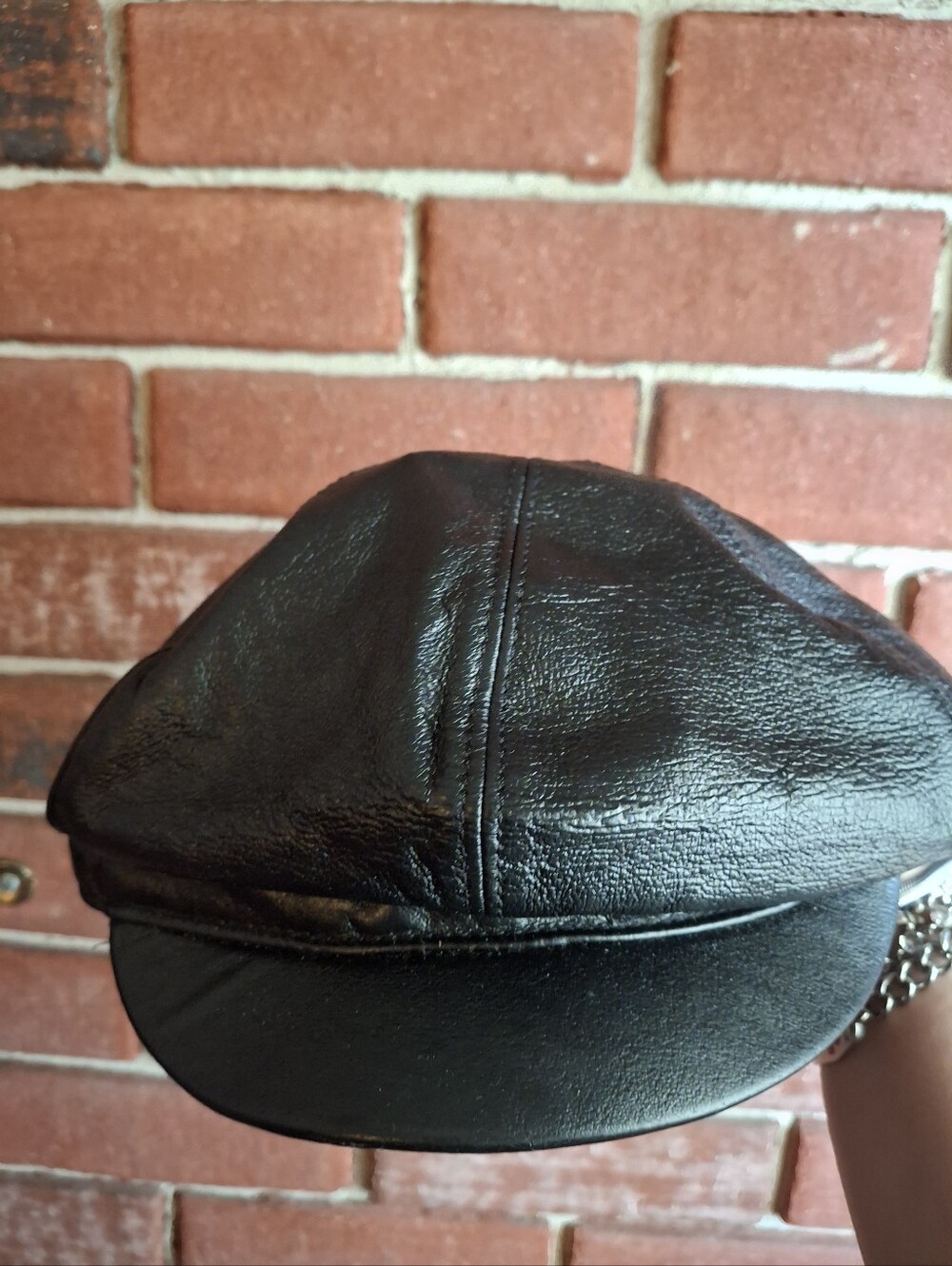 Wilsons Leather Black Leather Cap - Picture 2 of 3